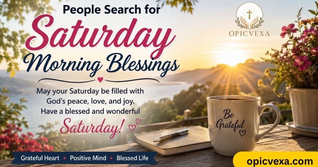 People Search for Saturday Morning Blessings