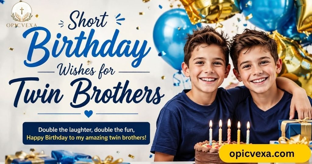 Short Birthday Wishes for Twin Brothers