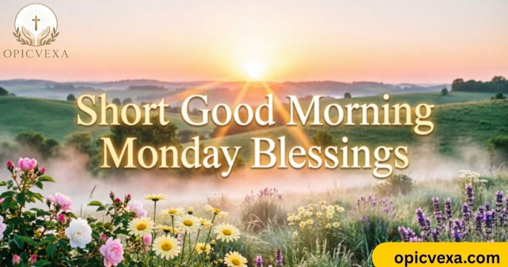 Short Good Morning Monday Blessings