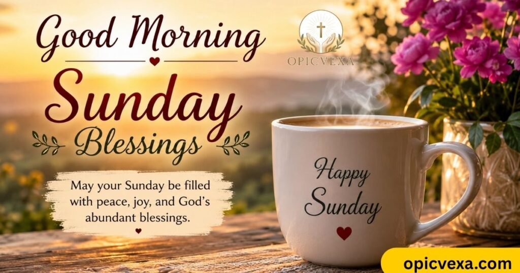Short Good Morning Sunday Blessings
