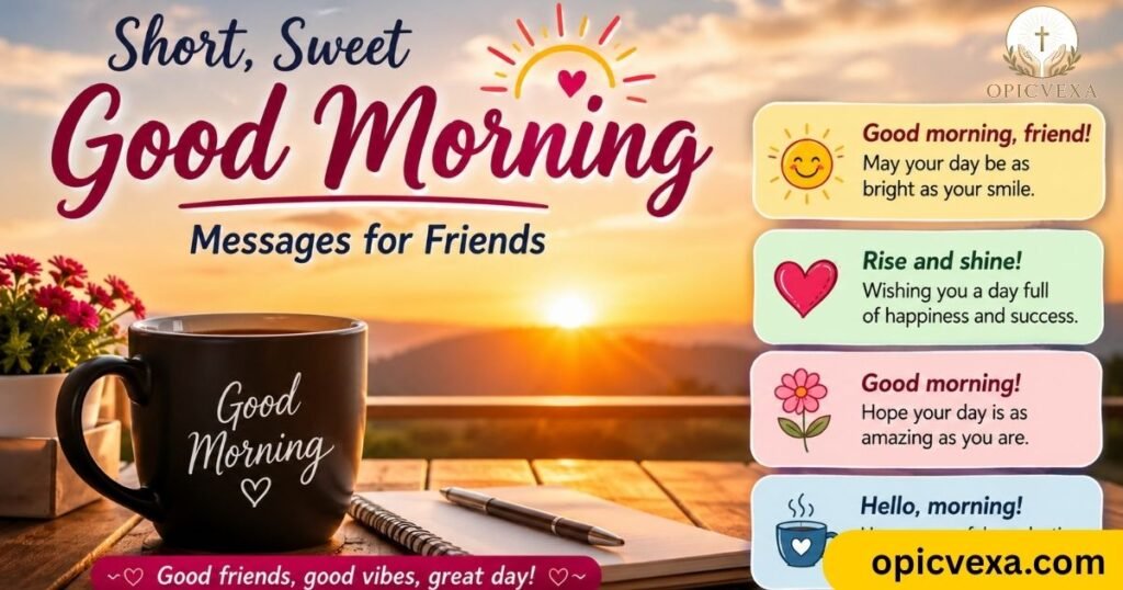 Short Sweet Good Morning Messages for Friends