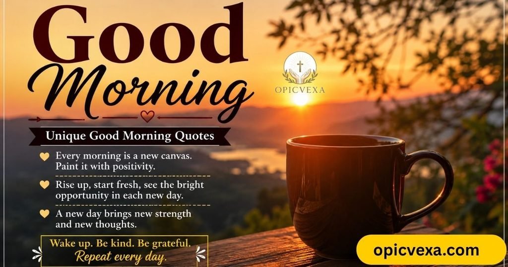 Unique Good Morning Quotes