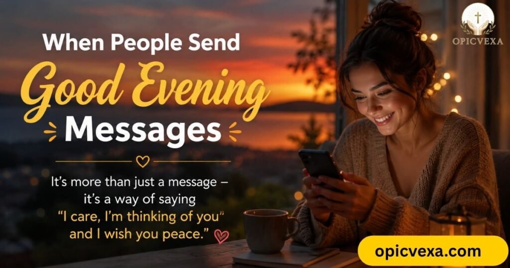 When People Send Good Evening Messages