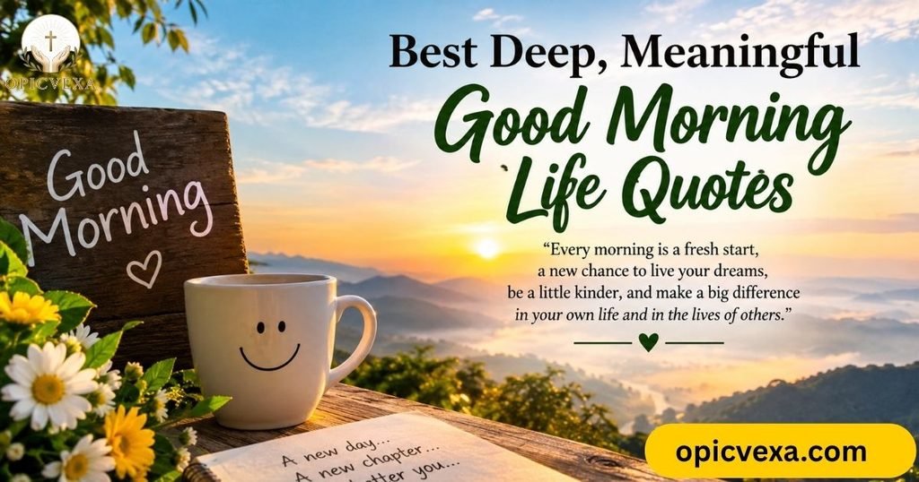 Best Deep, Meaningful Good Morning Life Quotes
