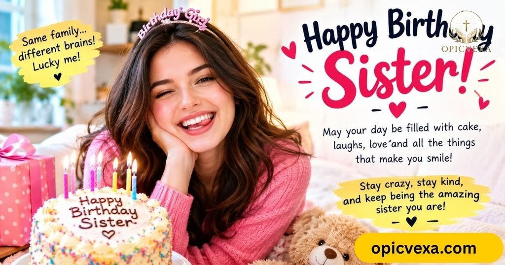 Cute and Funny Birthday Wishes for Sister