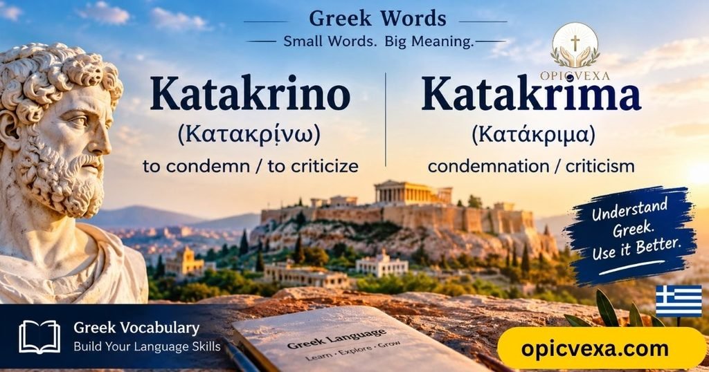 Greek Katakrino and Katakrima