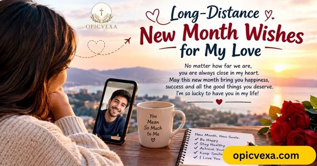 Long-Distance New Month Wishes for My Love