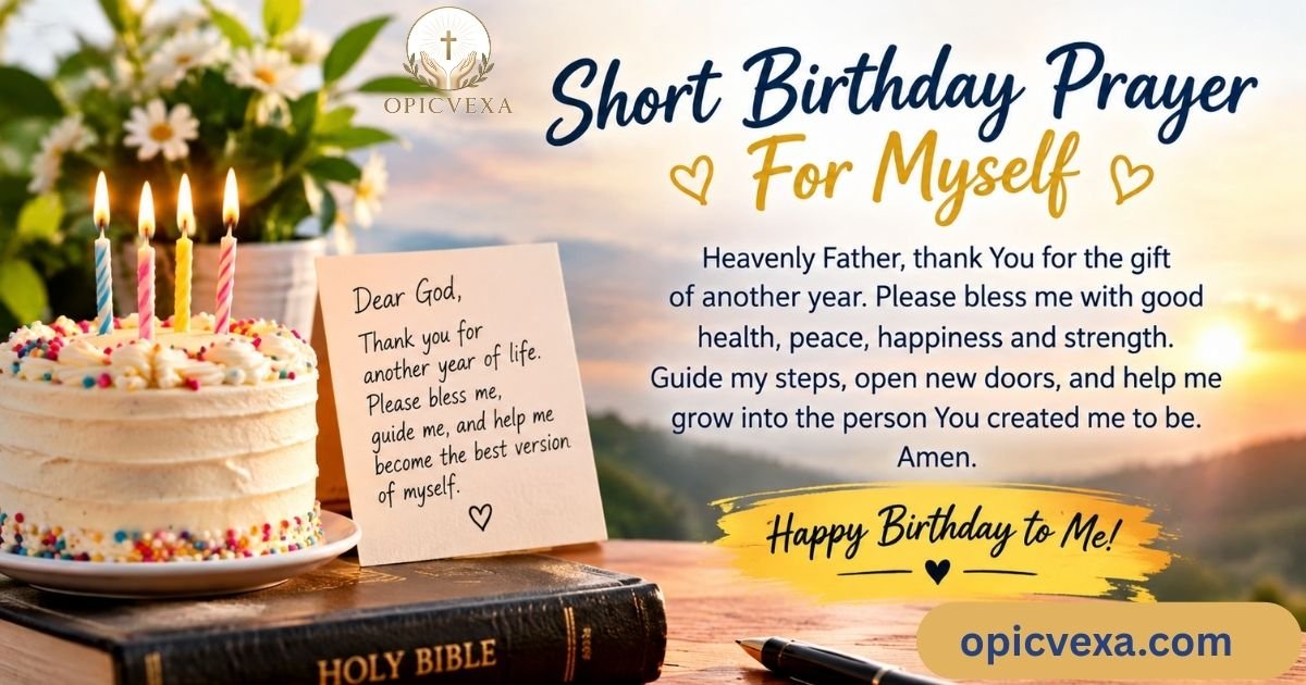 Short Birthday Prayer For Myself