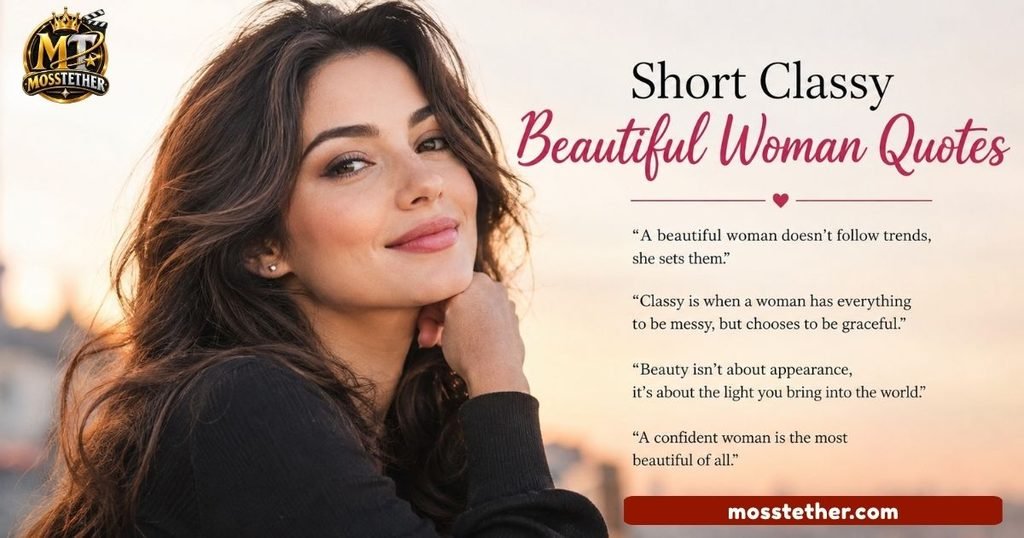 Short Classy Beautiful Woman Quotes