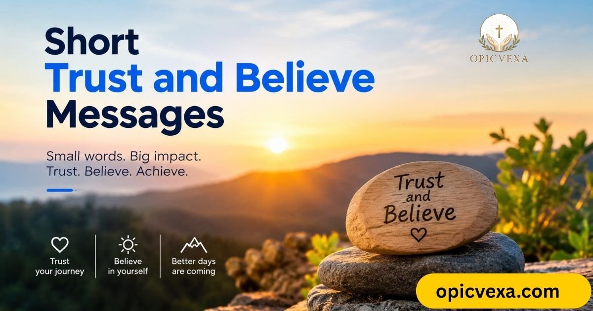 Short Trust and Believe Messages