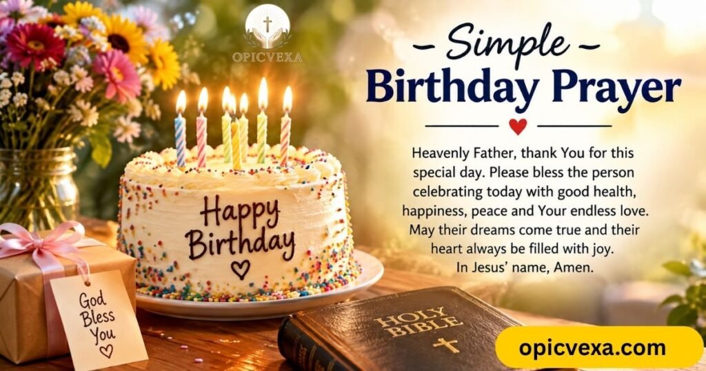 Simple Birthday Prayer