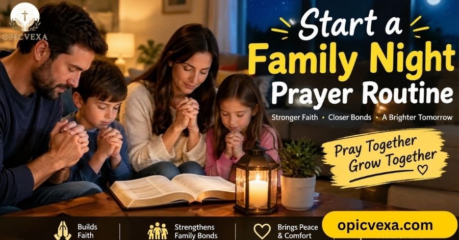 Start a Family Night Prayer Routine