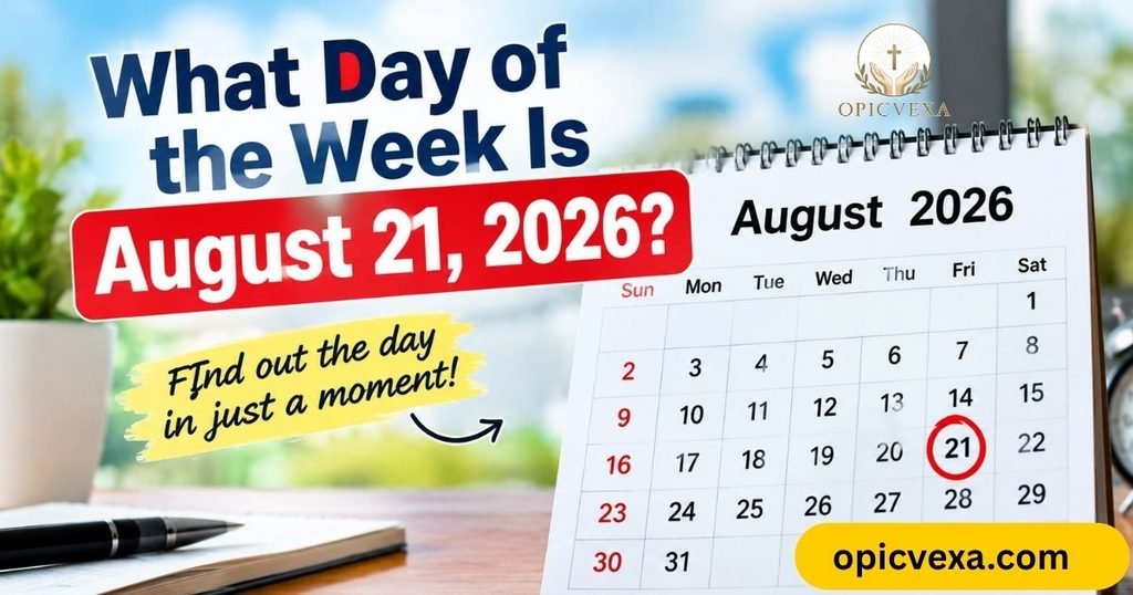 What Day of the Week Is August 21, 2026