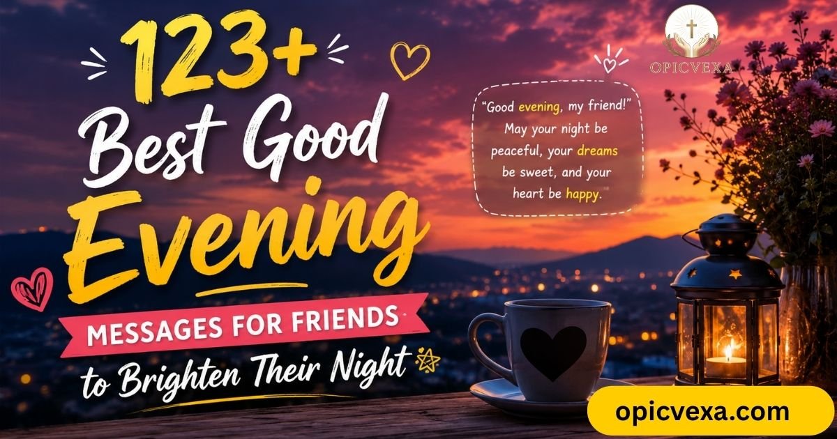 123+ Best Good Evening Messages for Friends to Brighten Their Night