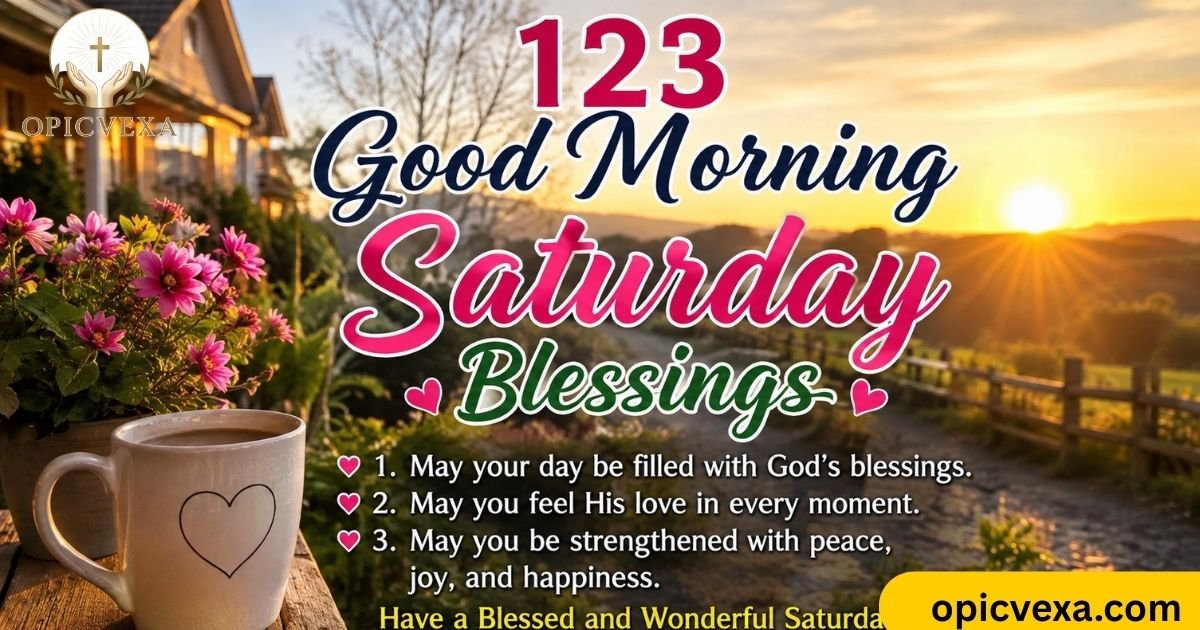 123 Good Morning Saturday Blessings