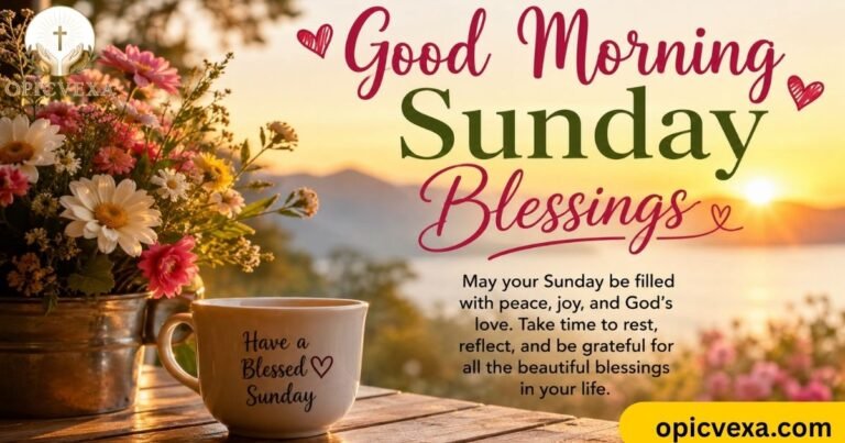 124 Beautiful Good Morning Sunday Blessings