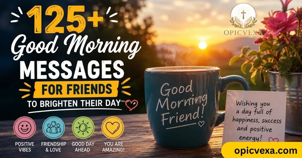 125+ Good Morning Messages for Friends to Brighten Their Day