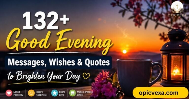 132+ Good Evening Messages, Wishes & Quotes to Brighten Your Day