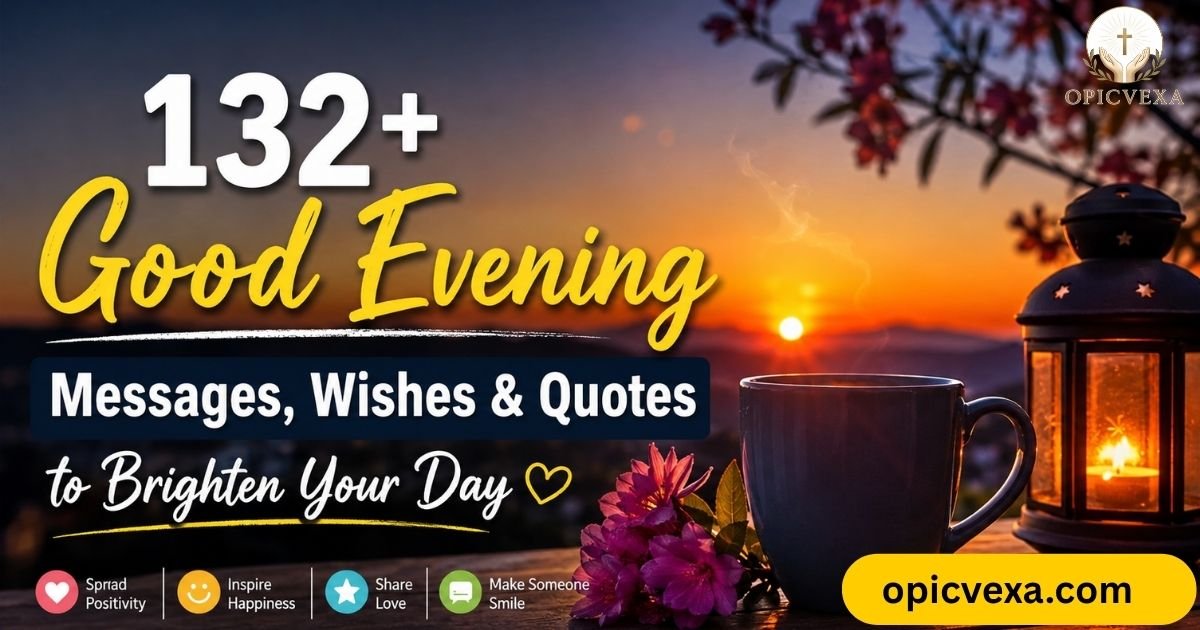 132+ Good Evening Messages, Wishes & Quotes to Brighten Your Day