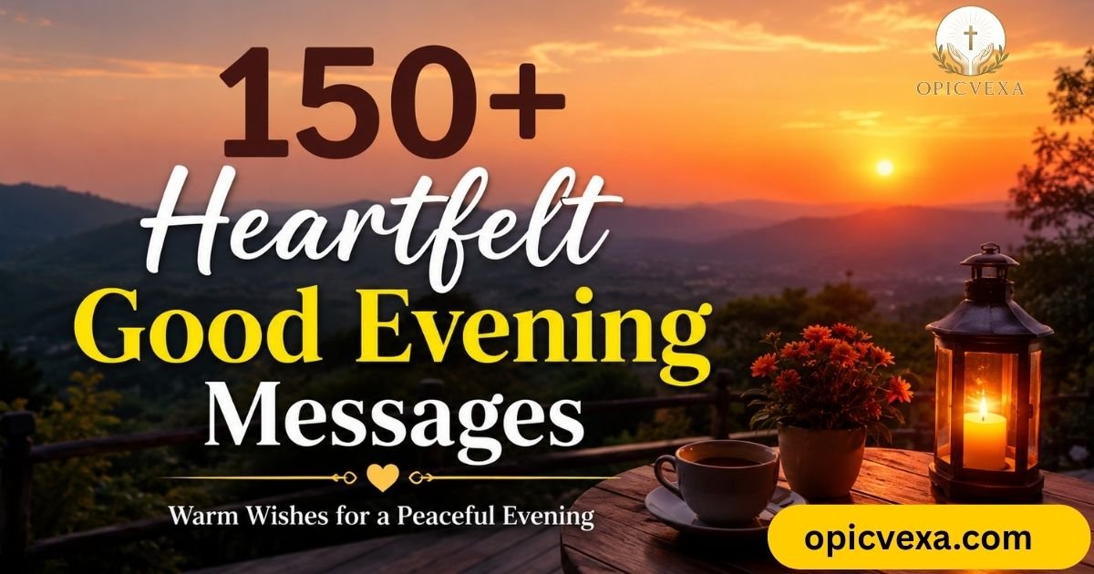 150+ Heartfelt Good Evening Messages