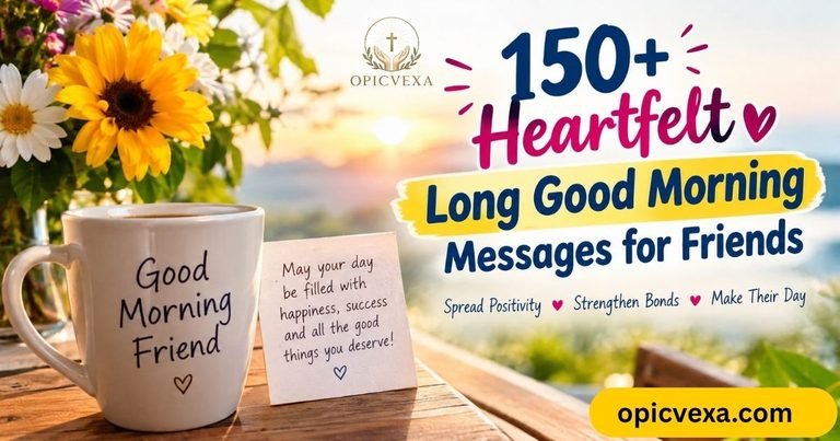 150+ Heartfelt Long Good Morning Messages for Friends