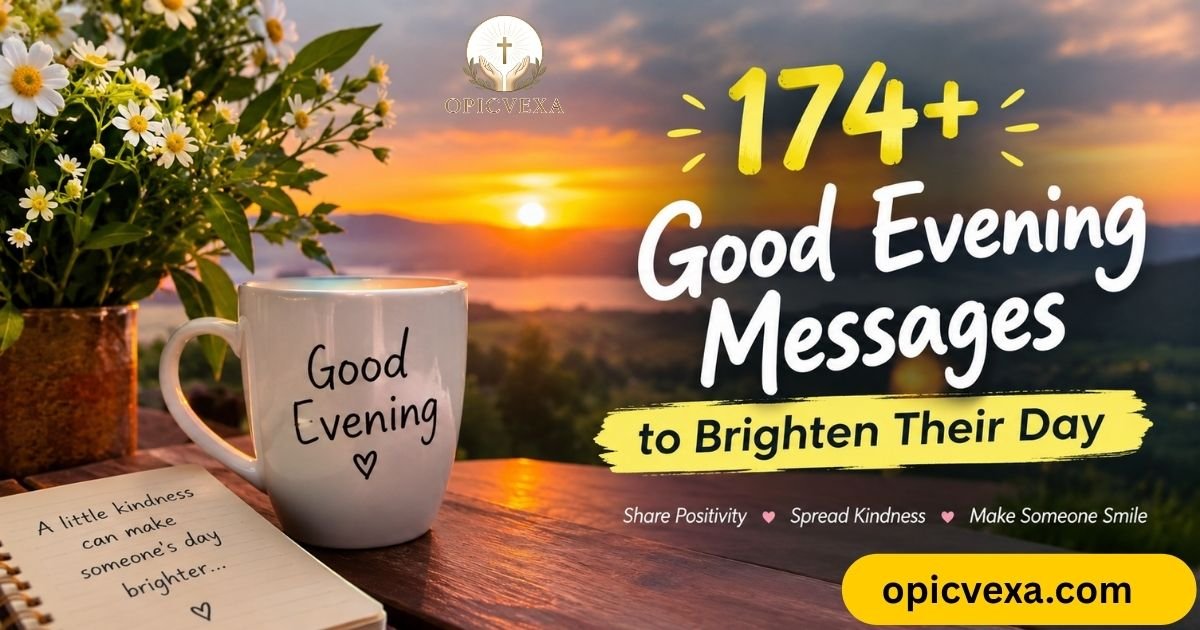 174+ Good Evening Messages to Brighten Their Day