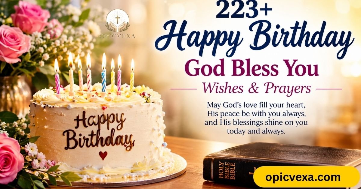 223+ Happy Birthday God Bless You Wishes & Prayers