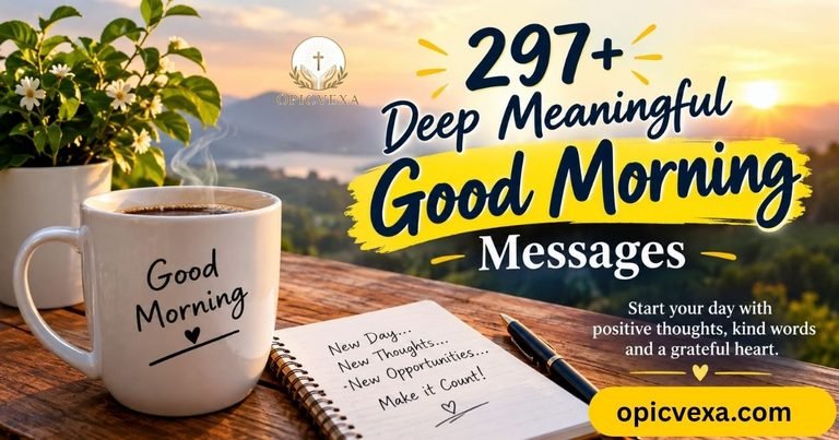 297+ Deep Meaningful Good Morning Messages