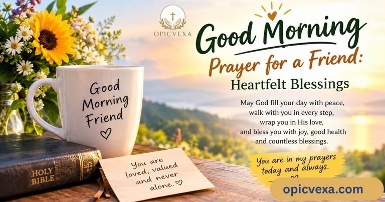 Good Morning Prayer for a Friend Heartfelt Blessings