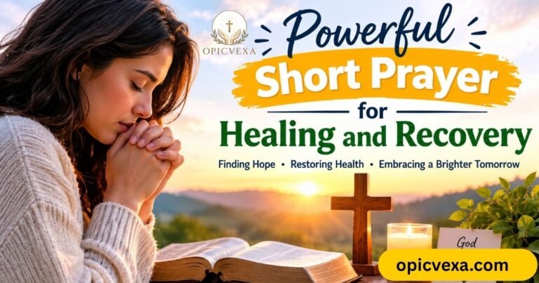 Powerful Short Prayer for Healing and Recovery