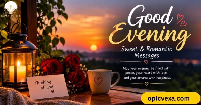 Sweet & Romantic Good Evening Messages